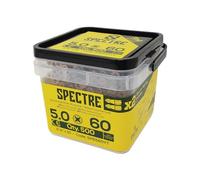 Spectre™ PZ - Tornillo para madera compatible con CSK ZYP 5,0 x 60 mm, tina 500