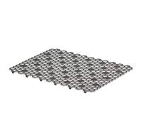 Spectrum Diversified Hexa - Protector de pies elevados de secado rápido con superficie antideslizante, tapete grande para fregadero de granja, escarcha/gris, 11.8 x 16 pulgadas