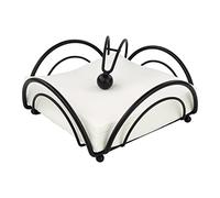 Spectrum Diversified Servilletero Plano de Flores, Negro (97910)