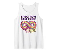 Spectrum FAM Tribe Grandma Knows Sup Autism Awareness Familia Camiseta sin Mangas