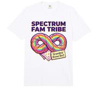 Spectrum FAM Tribe Grandma Knows Sup Autism Awareness Familia Comfort Colors Adult Heavyweight T-Shirt