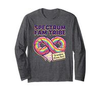 Spectrum FAM Tribe Grandma Knows Sup Autism Awareness Familia Manga Larga