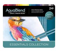 Spectrum Noir AquaBlend - Lápices esenciales - Paquete de 24 - Calidad de artista premium