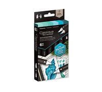 Spectrum Noir Classique Mezclar el Alcohol Marcadores Rotuladores Duales Plumas Para Plumillas Establecen Turquesas Paquete de 6 - Turquoises