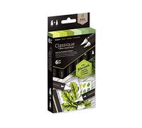 Spectrum Noir Classique Mezclar el Alcohol Marcadores Rotuladores Duales Plumas Para Plumillas Establecen Verduras Paquete de 6 - Greens