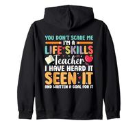 SPED Apreciación Ed Especial No asustar Maestro de Habilidades para la Vida Sudadera con Capucha