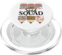 Sped Squad Special Ed Teacher Back To School Leopard Pencil PopSockets PopGrip para MagSafe