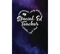 SPED Teacher Gifts - a Blank Lined Journal with Heart Words, Great for Showing Your Appreciation for your Special Ed Team: Purple and Blue Universe design