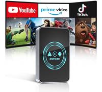 Spedal 3-en-1 Adaptador Inalámbrico CarPlay AI Box con Youtube/Net-Flix/TikTok, 4K HDMI Vídeo Multimedia, para Coches con Car Play Cableado OEM, Soporta Lectura de Unidad USB