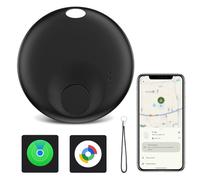 Spedal Smart Tracker Tag para iOS y Android, Compatible con Apple Buscar y Google Localizador, Bluetooth Key Finder para Llaves/Equipaje/Bolsos/Mochila/Cartera, Batería Reemplazable (1 Black)