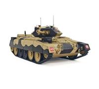 SpedUpX 1/16 British Crusader MK III RC Tank 2.4GHz RTR Modelo de batalla militar con torreta giratoria de 360°, humo, efectos de sonido y luz, simulación de retroceso, doble velocidad (camuflaje