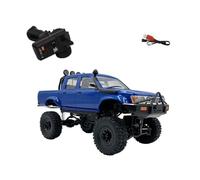 SpedUpX 1:16 WPL C64-1 RC Rock Crawler, 2,4 GHz 4WD All Terrain Off-Road RC Crawler con iluminación LED y 2 baterías recargables (azul)