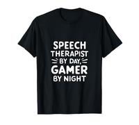 Speech Therapist by Day Gamer by Night Language Pathology Camiseta