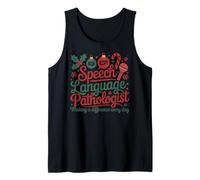 Speech Therapy Christmas Speech Therapist Camiseta sin Mangas