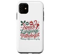 Speech Therapy Christmas Speech Therapist Carcasa para iPhone 11