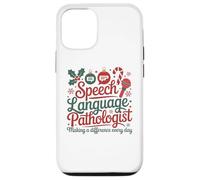 Speech Therapy Christmas Speech Therapist Carcasa para iPhone 12/12 Pro