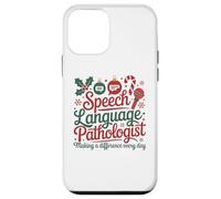 Speech Therapy Christmas Speech Therapist Carcasa para iPhone 12 Mini