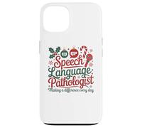 Speech Therapy Christmas Speech Therapist Carcasa para iPhone 13