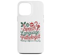 Speech Therapy Christmas Speech Therapist Carcasa para iPhone 13 Pro MAX