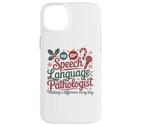 Speech Therapy Christmas Speech Therapist Carcasa para iPhone 14 Plus