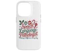 Speech Therapy Christmas Speech Therapist Carcasa para iPhone 14 Pro