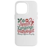 Speech Therapy Christmas Speech Therapist Carcasa para iPhone 14 Pro MAX