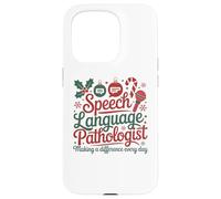 Speech Therapy Christmas Speech Therapist Carcasa para iPhone 15 Pro