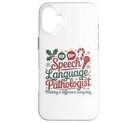 Speech Therapy Christmas Speech Therapist Carcasa para iPhone 16 Plus