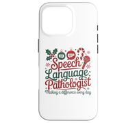 Speech Therapy Christmas Speech Therapist Carcasa para iPhone 16 Pro