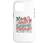 Speech Therapy Christmas Speech Therapist Carcasa para iPhone 16 Pro MAX