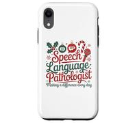 Speech Therapy Christmas Speech Therapist Carcasa para iPhone XR