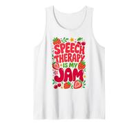 Speech Therapy is My Jam Boho Floral SLP Speech Therapist Camiseta sin Mangas