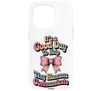 Speech Therapy SLP Help Tiny People Communicate Coquette Carcasa para iPhone 15 Pro