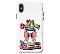 Speech Therapy SLP Help Tiny People Communicate Coquette Carcasa para iPhone X/XS