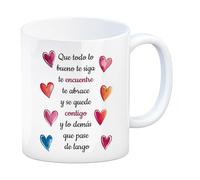 speecheese Corazones coloridos Que todo lo bueno - Taza - Diseño único de amor y positivismo