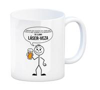 speecheese Sabian que existe un laser que cura el mal humor y la depresión? Taza - Diseño divertido para alegrar tus días