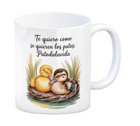speecheese Te quiero como se quieren los patos: patodalavida. Taza - Diseño tierno y durable, ideal para coleccionista, regalo pareja, cumpleaños, aniversario, navidad s