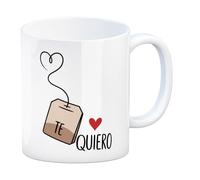 speecheese Te quiero taza Bolsa de té corazón - diseño artístico único para San Valentín para parejas