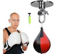 Speed Bag, Pear Ball Punching Bag Boxing Speed Punching Bags and Swivel Set, Compact Boxing Speed Bag, Punching Ball, Speed Bag Boxing for Women, Men, Adult, Gimnasio, Home