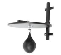 Speed Bag Plataforma para entrenamiento de boxeo con acero, madera y poliuretano, 30 cm de altura ajustable, silenciosa, montaje en pared, para el hogar, gimnasio, saco de boxeo, Speedball