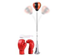 Speed Bags for Boxing, Desktop Punching Device, 1100g Reflex Speed Tool, Durability with Spring, Stress Relief Punching Equipment, Home Gym Trainer with Weighted Base, Backyard Fitness Tool for Teens