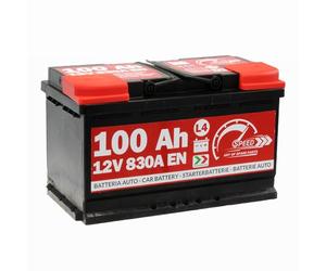 Speed - Batería de arranque de coche original L4 de 100 Ah, 12 V, 830 A, polo positivo a la derecha
