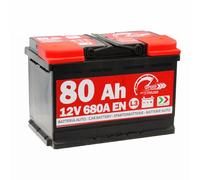 Speed - Batería de arranque de coche original modelo L3, 80 Ah, 12 V, 680 A, polo positivo a la derecha, 278 x 190 x 175 mm