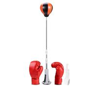 Speed Boxing Bag - 100-130cm Suction Cup Reflex Trainer, Speed BoxingBag Suction Cup Reflex Punching Trainer Adjustable Height | Boxing Reaction Ball for Home Gym Fitness Stress Relief Training Kids