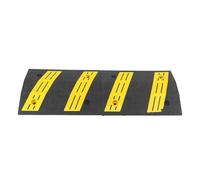 Speed Bumps, almohadillas de rampa de umbral tipo puente para carreteras, comunidades, garajes, de goma y color negro y amarillo