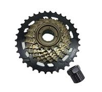 Speed Cassette MF-TZ500-7 Cassette 7 Speed Bicycle MTB Cassette de Piñones | Soporte de cesta de cubo de embrague 14-28T 14-32T TZ500-7 Freewheel Road Cycling Extractor de volante magnético