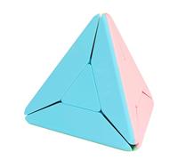 Speed Cube | Cubo mágico de pirámide sin pegatinas - Cubo educativo triangular en colores macaron para niños, adultos, juguetes educativos y regalo