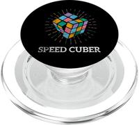 Speed Cuber 3x3 Puzzle Matemáticas Juego Rubics Cube Master PopSockets PopGrip para MagSafe