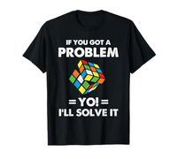 Speed Cubing Funny Problem Solver Puzzle Cita Arte Camiseta