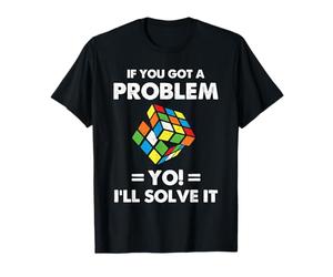 Speed Cubing Funny Problem Solver Puzzle Cita Arte Camiseta